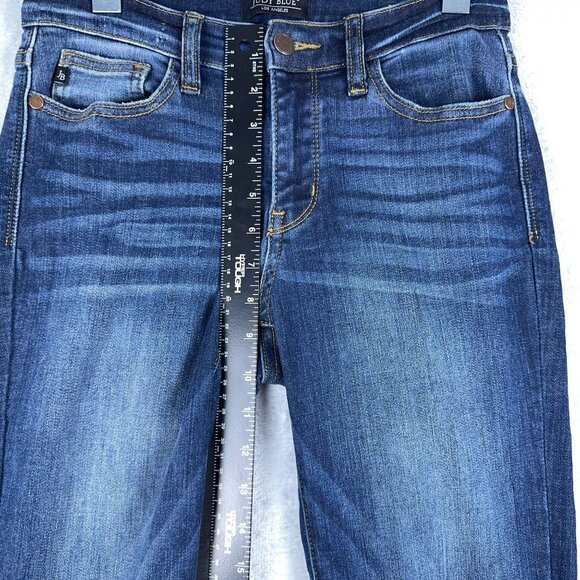 Judy Blue Skinny Jeans Relaxed Fit JB82102DK Stone Wash Womens Blue Size 3/26 - Picture 7 of 10